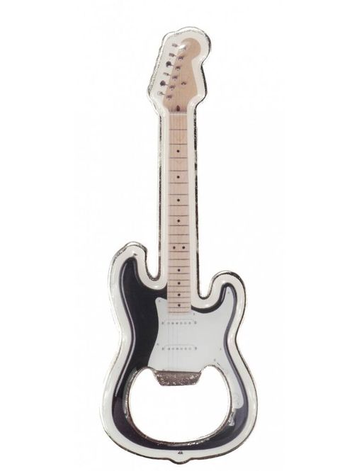 Hovedbilde Bottle opener with magnet electric (black) guitar