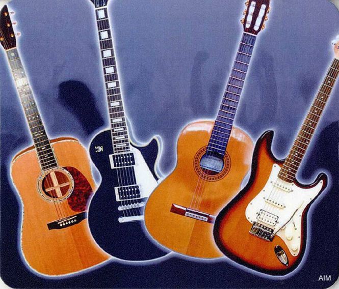 Hovedbilde Mouse Mat: Guitar Design