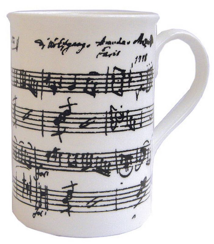 Manuscript White Bone China Mug