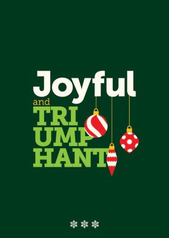 Merry Little Joyful And Triumphant Card