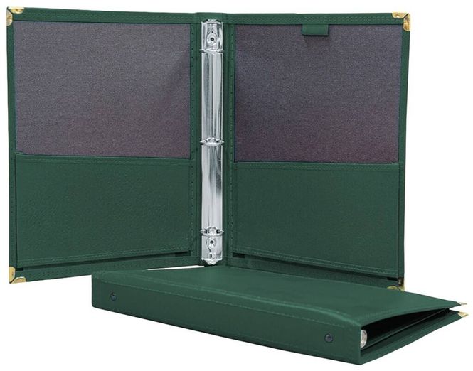 Hovedbilde Deluxe Folio w/3-Ring Binder-Green Notemappe