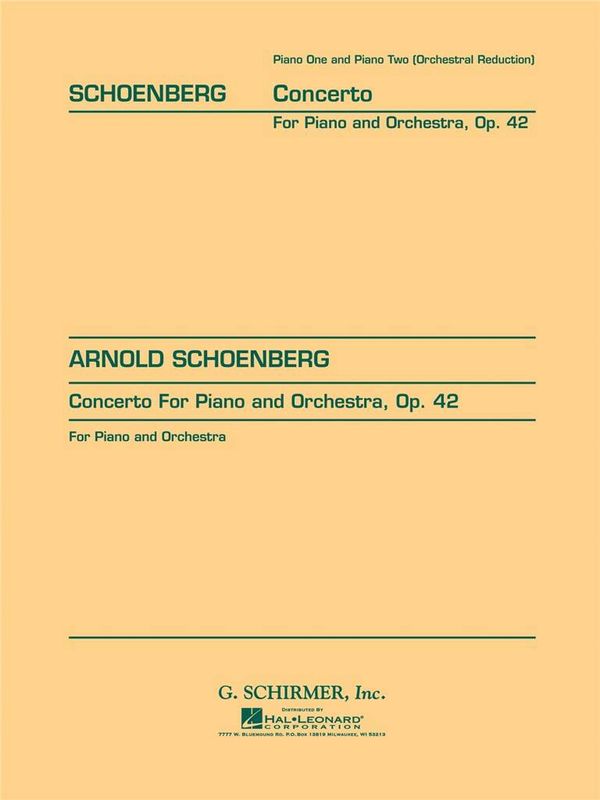 Arnold Schönberg - Concerto, Op. 42