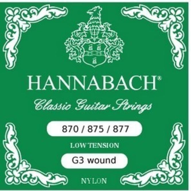 Hovedbilde Hannabach Strings for classic guitar G/3 Nylon ...