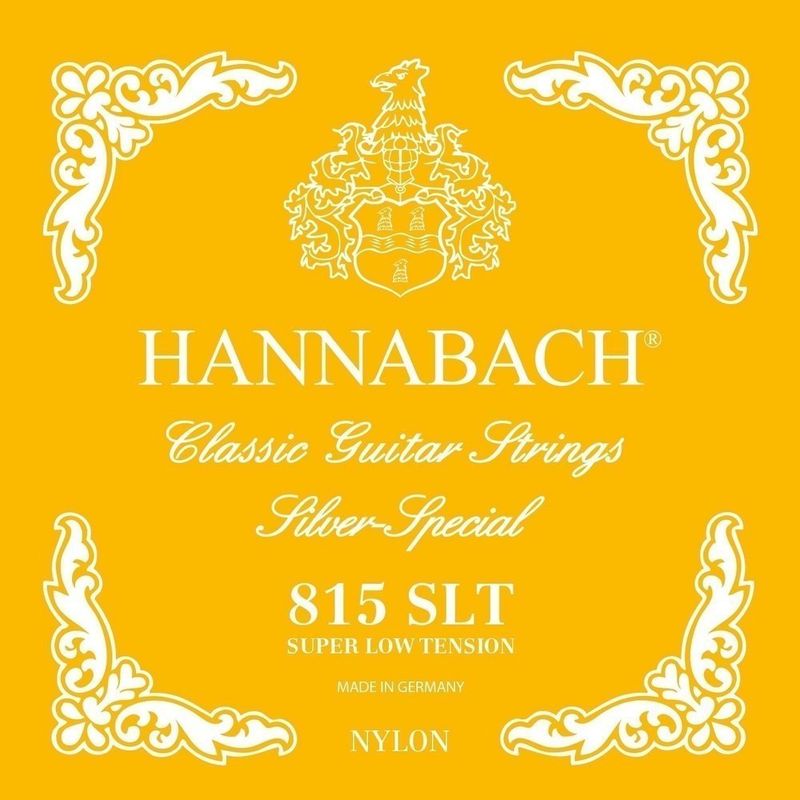 Hannabach Strings for classic guitar Serie 815 Super Low Tension Silver special Set of 3 treble