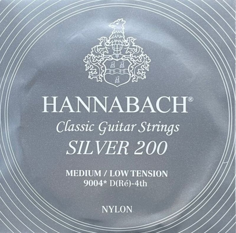 Hannabach Strings for classic guitar Series 900 Medium/Low Tension Silver 200 D4w