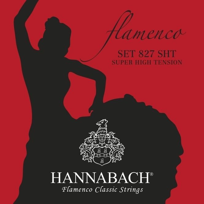 Hovedbilde Hannabach Strings for classic guitar Serie 827 Super High Tension Flamenco Set of 3 Trebles