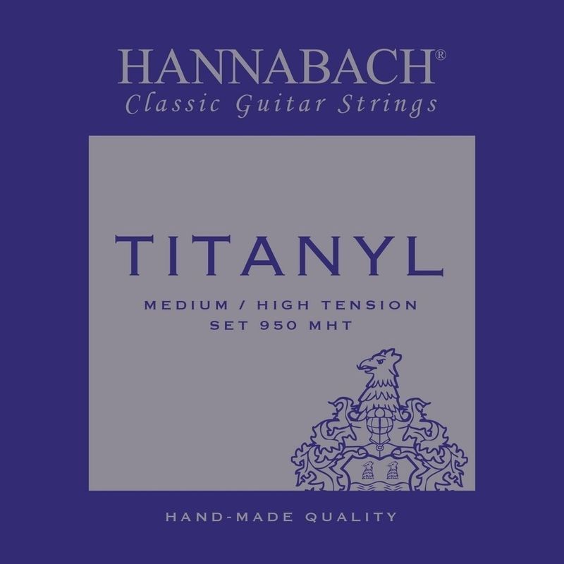 Hannabach Strings for classic guitar Serie 950 Medium/High Tension Titanyl Set medium-high