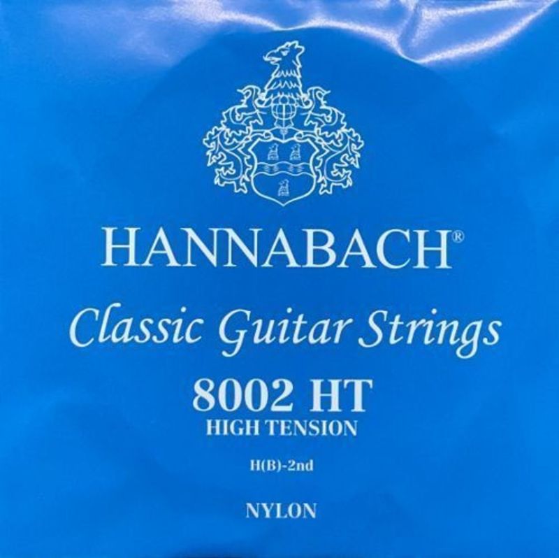 Hannabach Strings for classic guitar Serie 800 High tension Silver plated H/B2