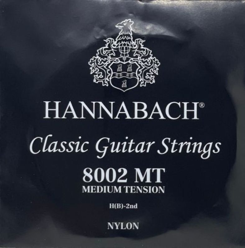 Hannabach Strings for classic guitar Serie 800 Medium tension Silver plated H/B2