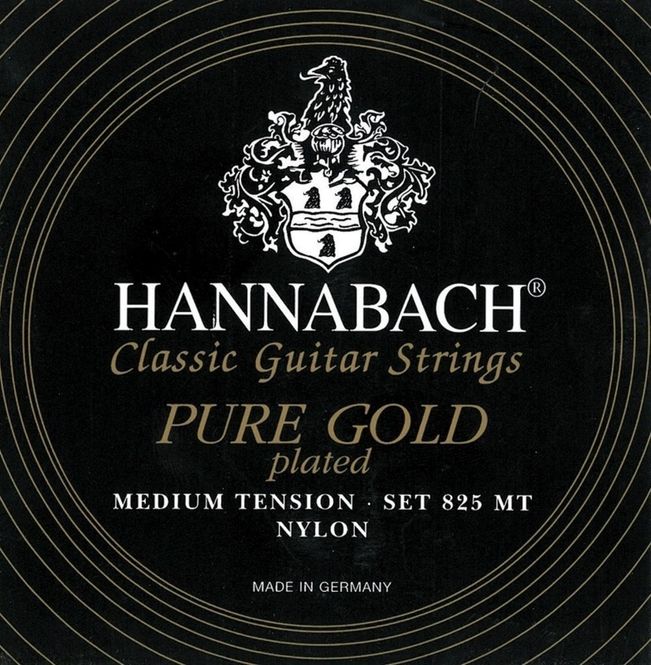 Hovedbilde Hannabach Strings for classic guitar Serie 825 Medium tension specialized gold plated H/B2