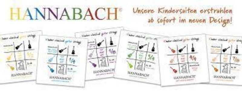 Hannabach Strings for classic guitar Serie 890 1/8 guitar for children Duel: 44-48 cm G3W