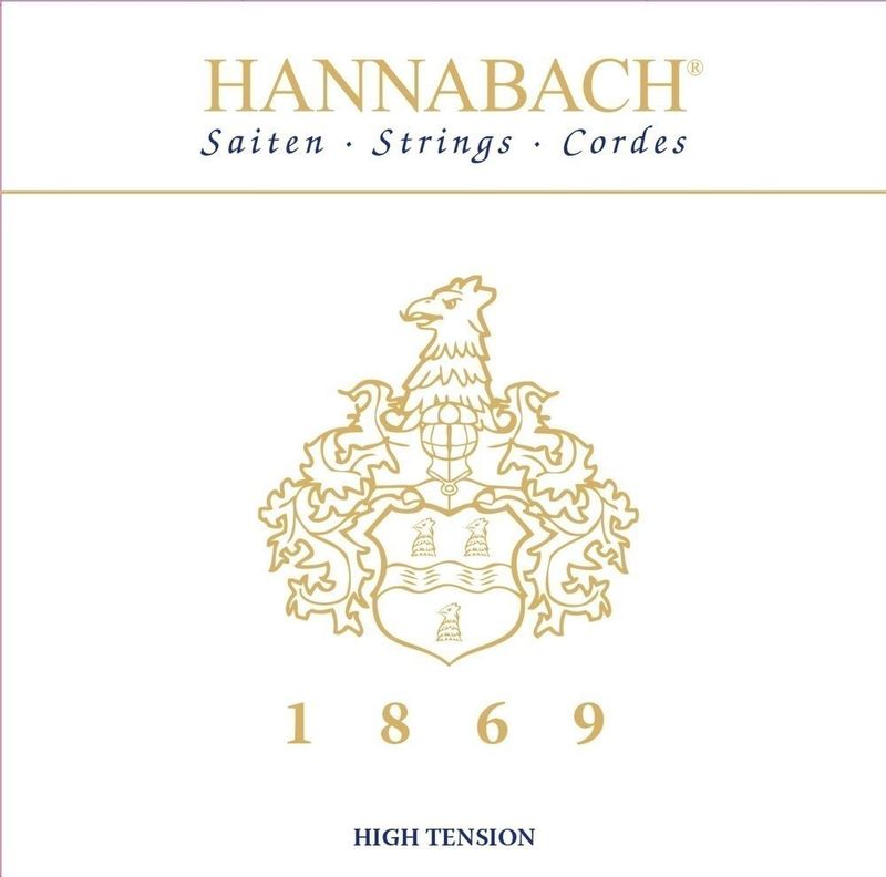 Hannabach Strings for classic guitar Serie 1869 Carbon/Gold HT 3pc Bass Set