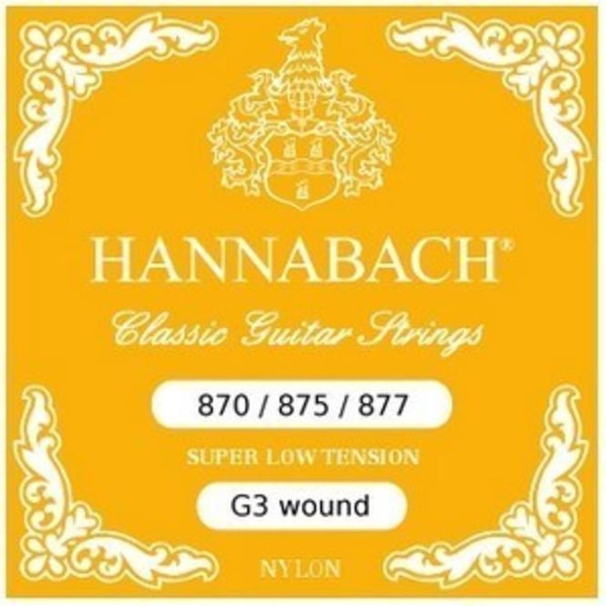 Hovedbilde Hannabach Strings for classic guitar G/3 Nylon ...
