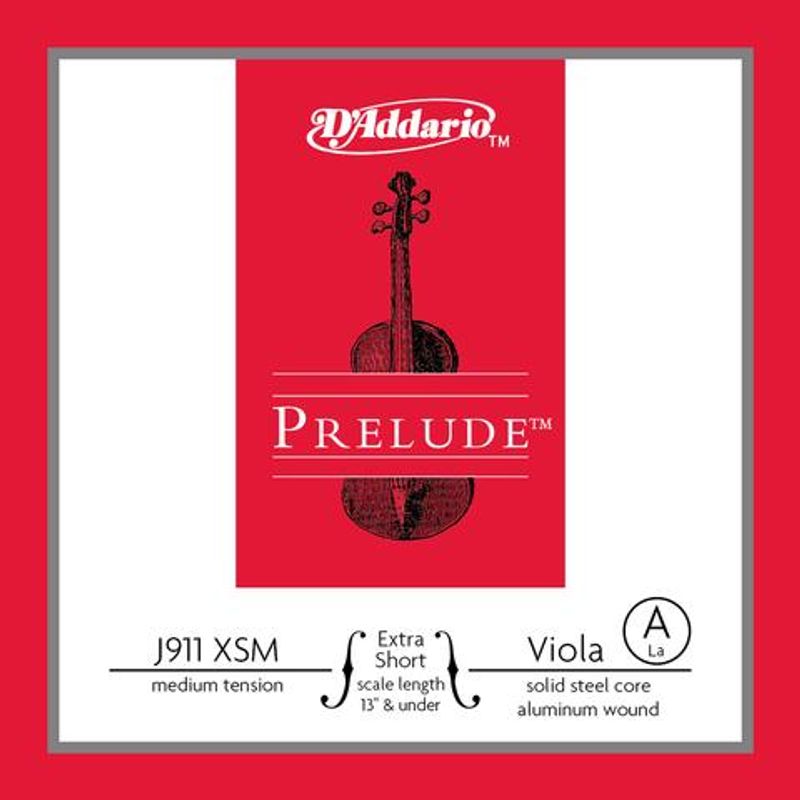 Daddario Orchestral J911 XSM Prelude Viola A X-Short /Medium Tension