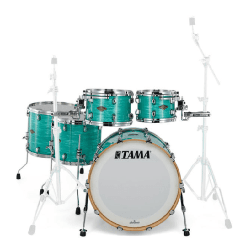 Tama WBR52RZS-SGS SC Walnut/Birch 5-shellkit (10,12,14,16,22), Surf Green Silk