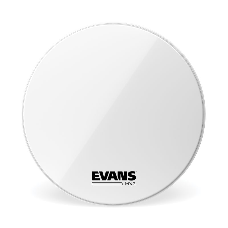 Evans BD28MX2W 28'' Bastrumskinn March Bass White