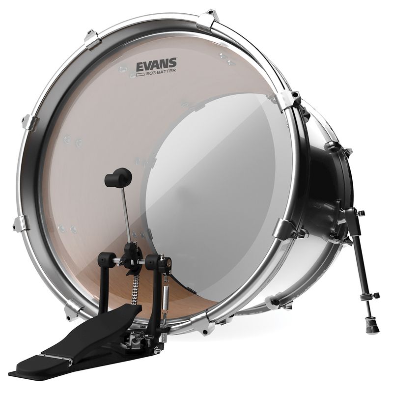 Evans BD22GB3 22'' Bastrumskinn EQ3 Batter Clear