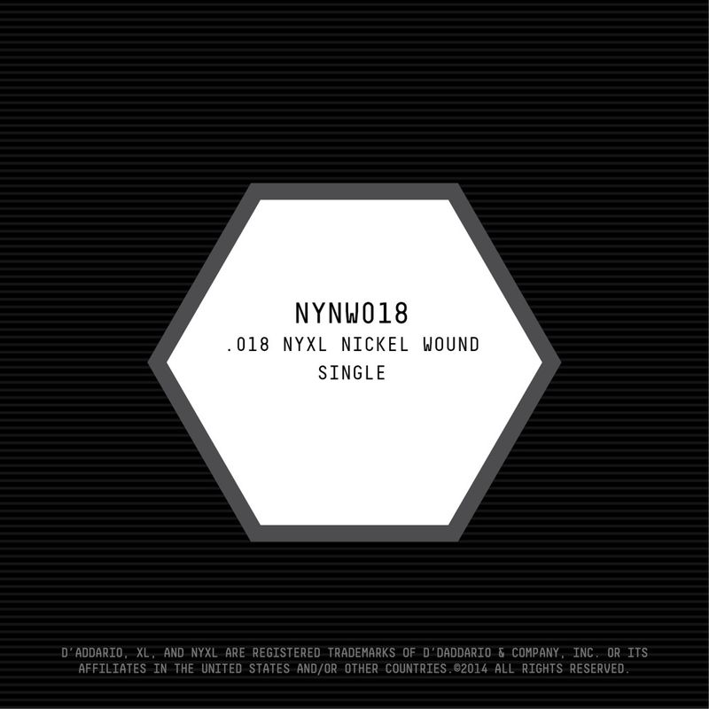 D'Addario NYNW018 Gitarsträng NYXL Nickel Wound 018