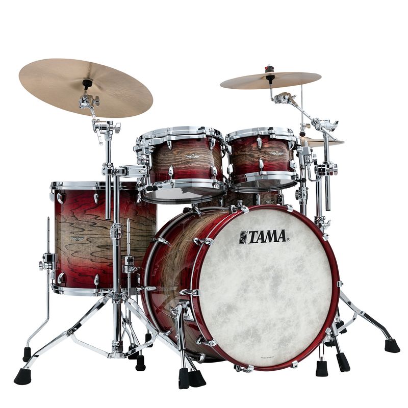 Tama TW42RZS-AGJB Star Walnut 4-set shellkit (10,12,16,22), Garnet Jap. Sen Burst