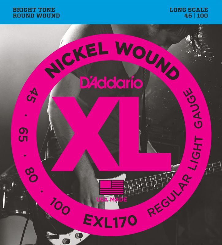 D'Addario EXL170 Strängset Elbas Nickel Wound 045 - 100 Light