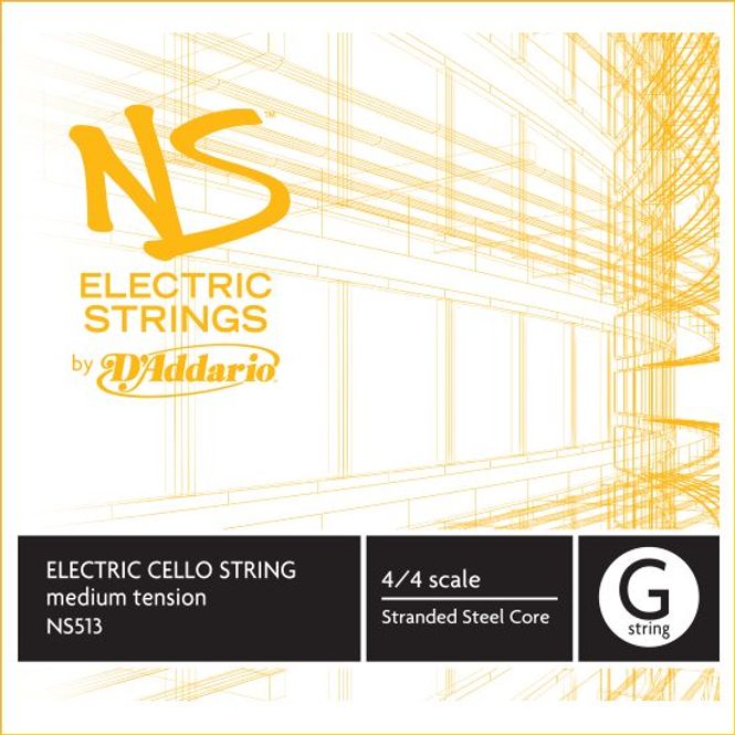Hovedbilde Daddario Orchestral NS513 NS Electric Cello G 4/4 /Medium Tension