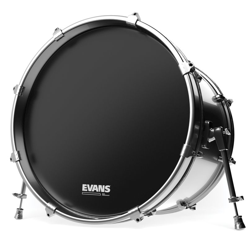 Evans BD24RB-NP 24'' Bastrumskinn EQ3 Resonant Black