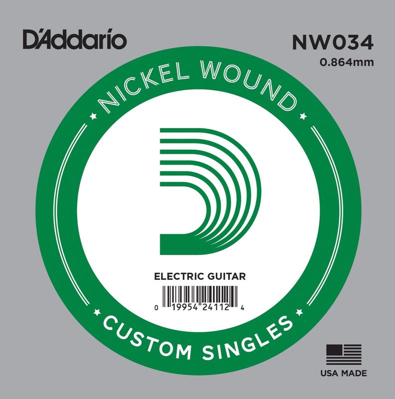 D'Addario NW034 Gitarsträng Elgitar Nickel Wound 034