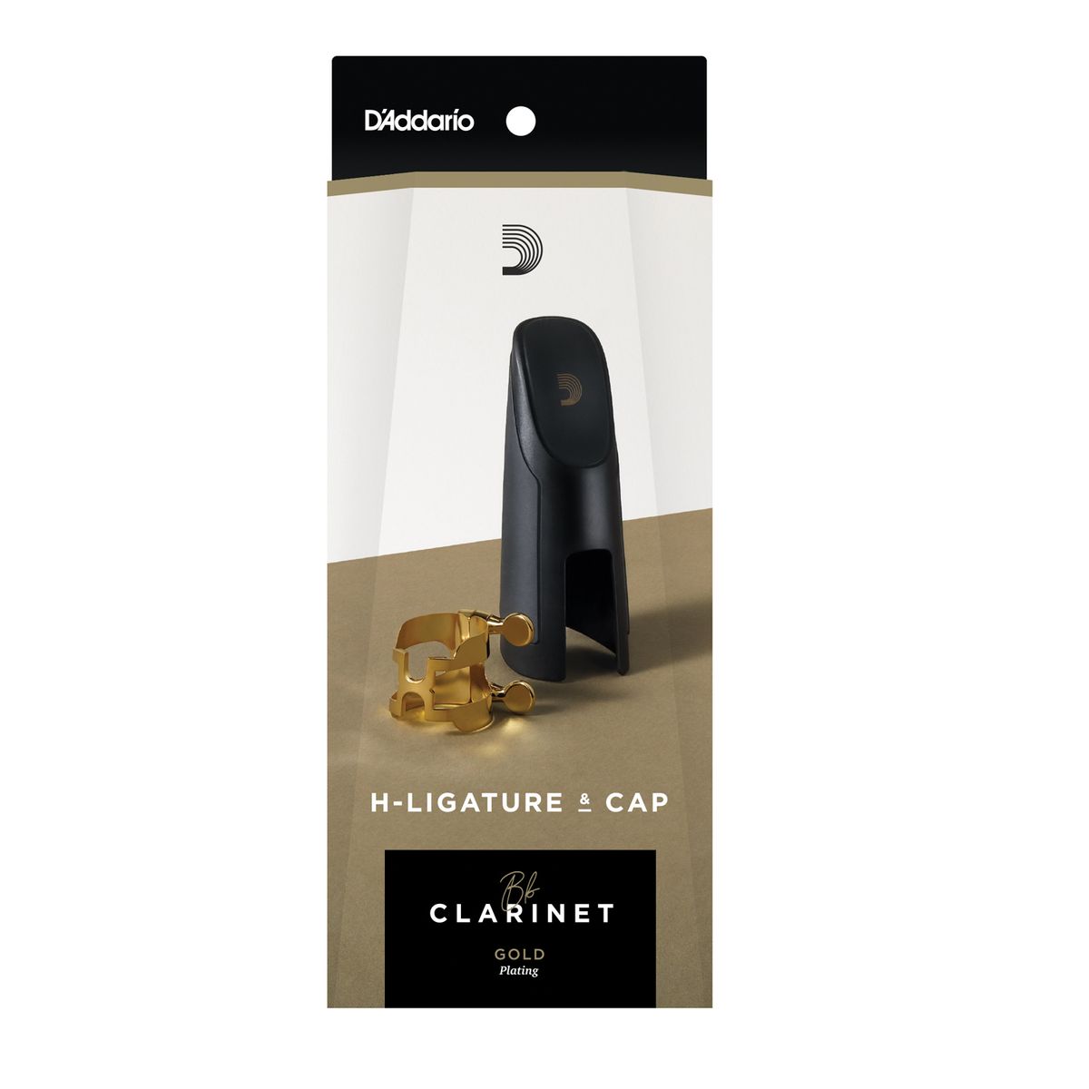 D'Addario HCL1G H-Ligature+kapsel Bb Klarinett Guld
