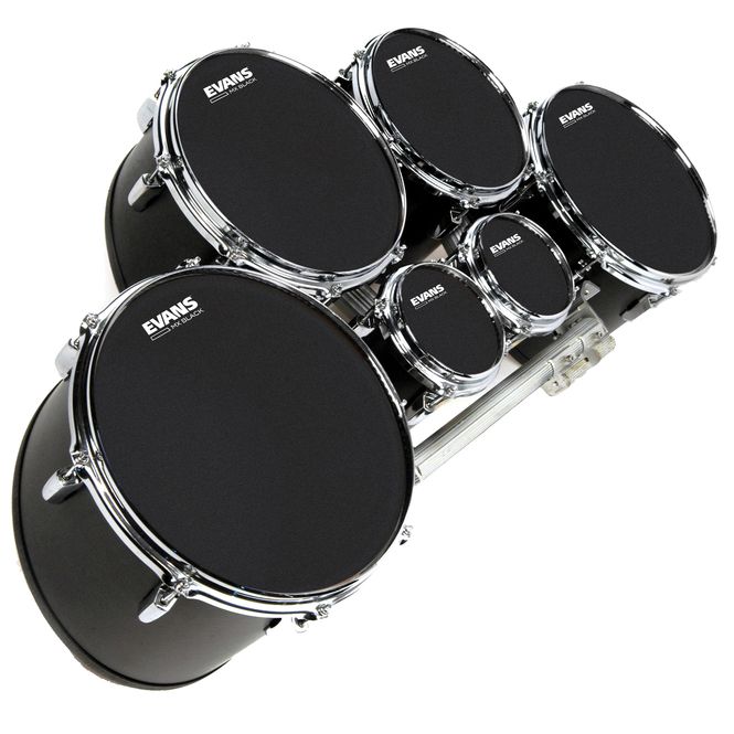 Hovedbilde Evans TT10MXB Pukskinn MX Black Marching Tenor ...