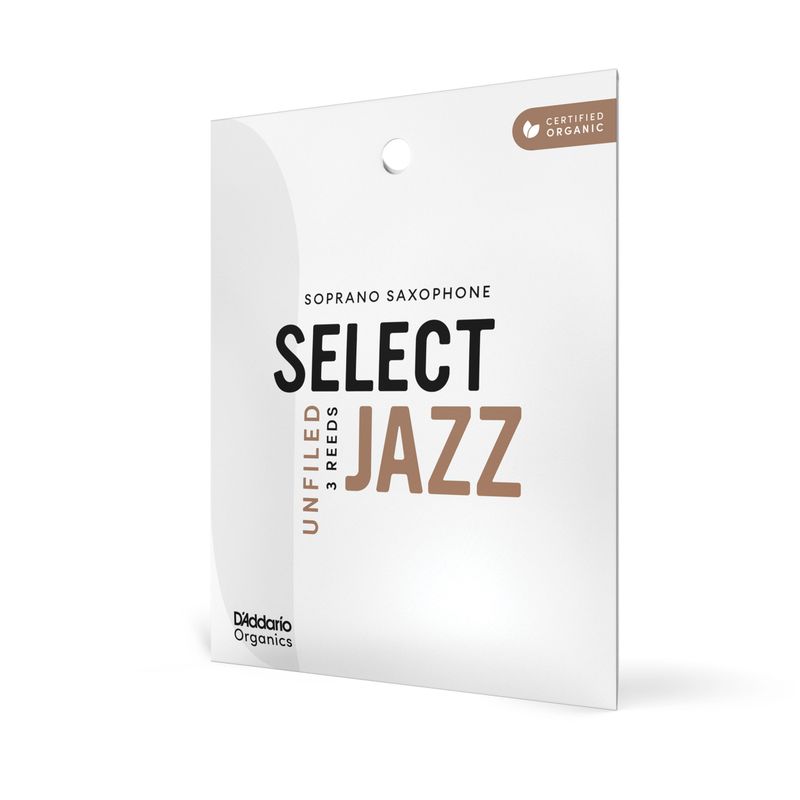 D'Addario ORRS03SSX3S Org Select Jazz Un-Filed Sopran-sax 3-p. 3S