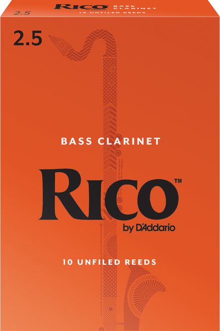 Hovedbilde D'Addario REA1025 Rörblad Rico Bas-Klarinett 10-p. 2.5