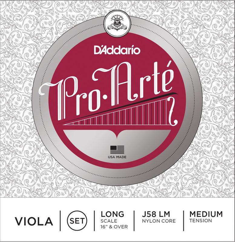 Daddario Orchestral J58 LM Pro Arte Viola Set Long /Medium Tension