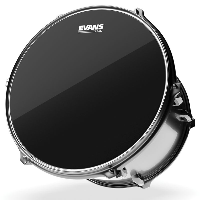 Evans TT18CHR 18'' Pukskinn Black Chrome Clear