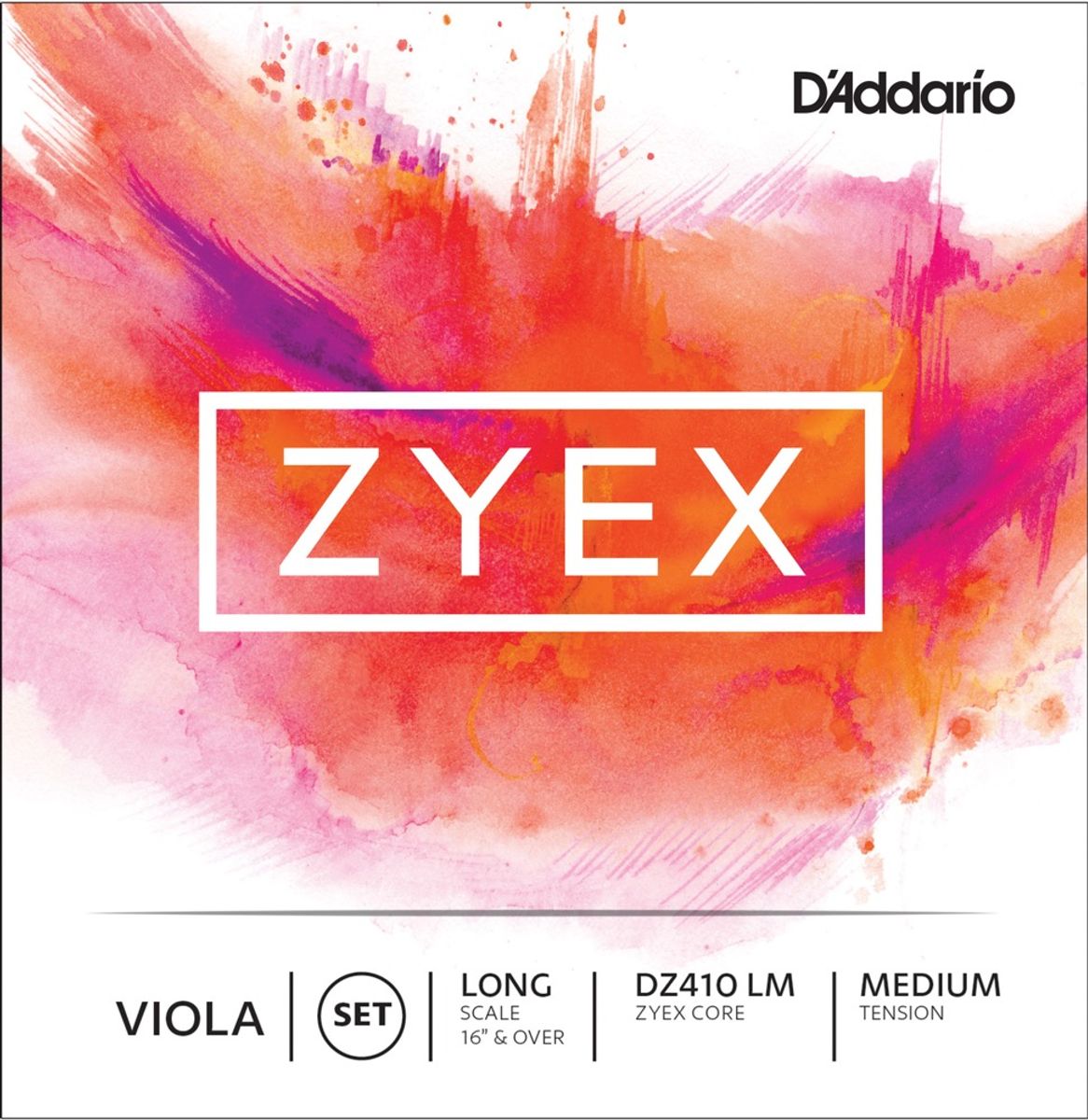 Daddario Orchestral DZ410 LM Zyex Viola Set Long/Medium Tension