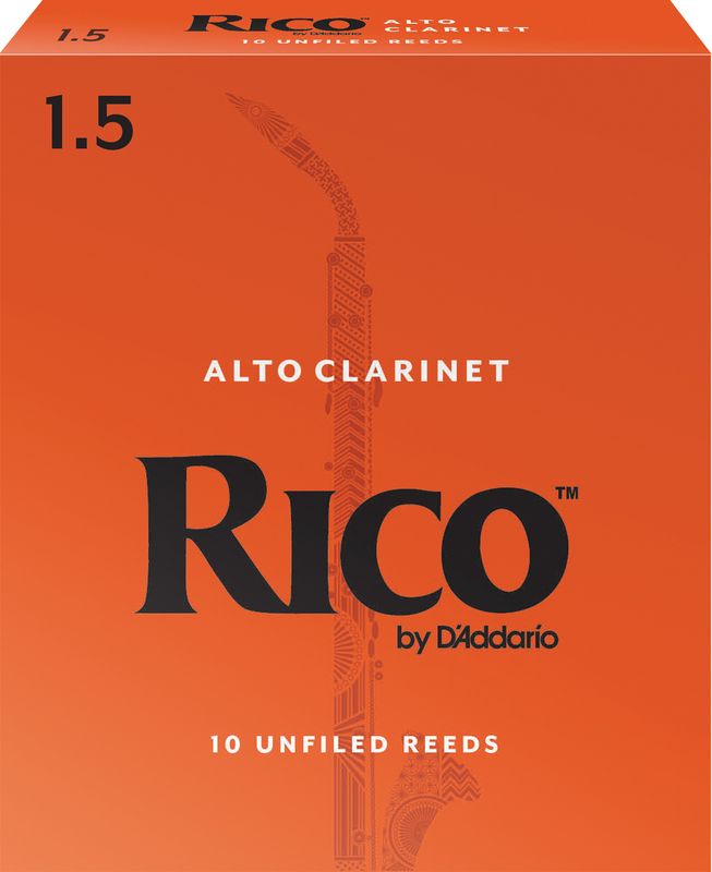 D'Addario RDA1015 Rörblad Rico Alt-klarinett 10-p. 1.5