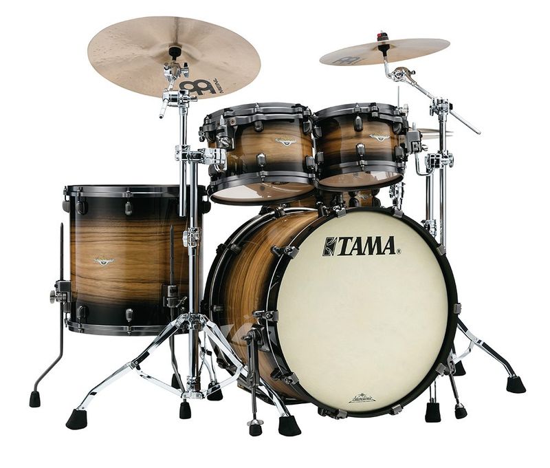 Tama ME42TZUS-LNWB SC Maple 4-shellkit (10,12,16,22), Nat. Pacific Walnut Burst, SBN h/w