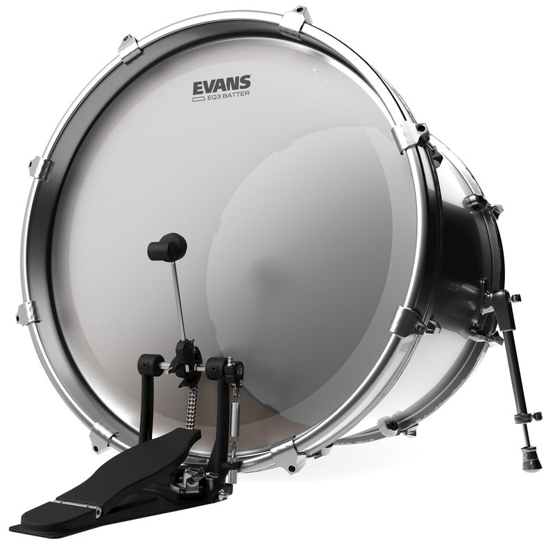 Evans BD24GB3C 24'' Bastrumskinn EQ3 Batter Coated