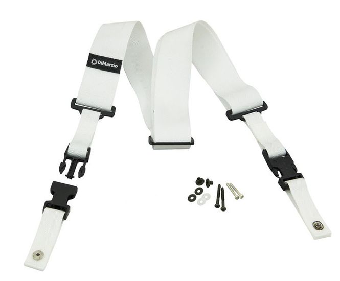 Hovedbilde Dimarzio DD2200W 2'' ClipLock Strap Nylon White