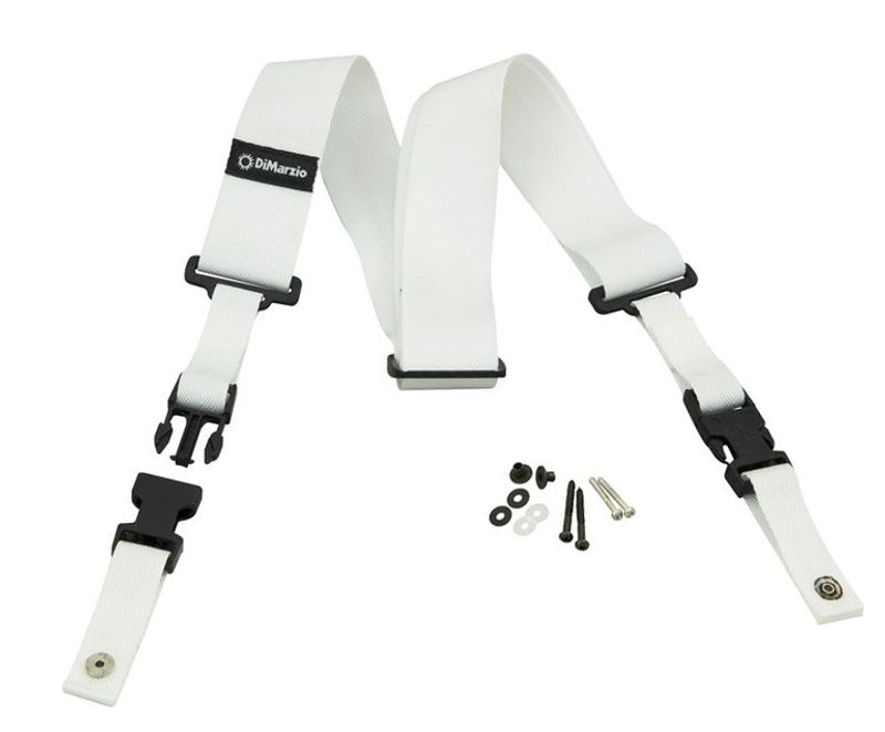 Dimarzio DD2200W 2'' ClipLock Strap Nylon White