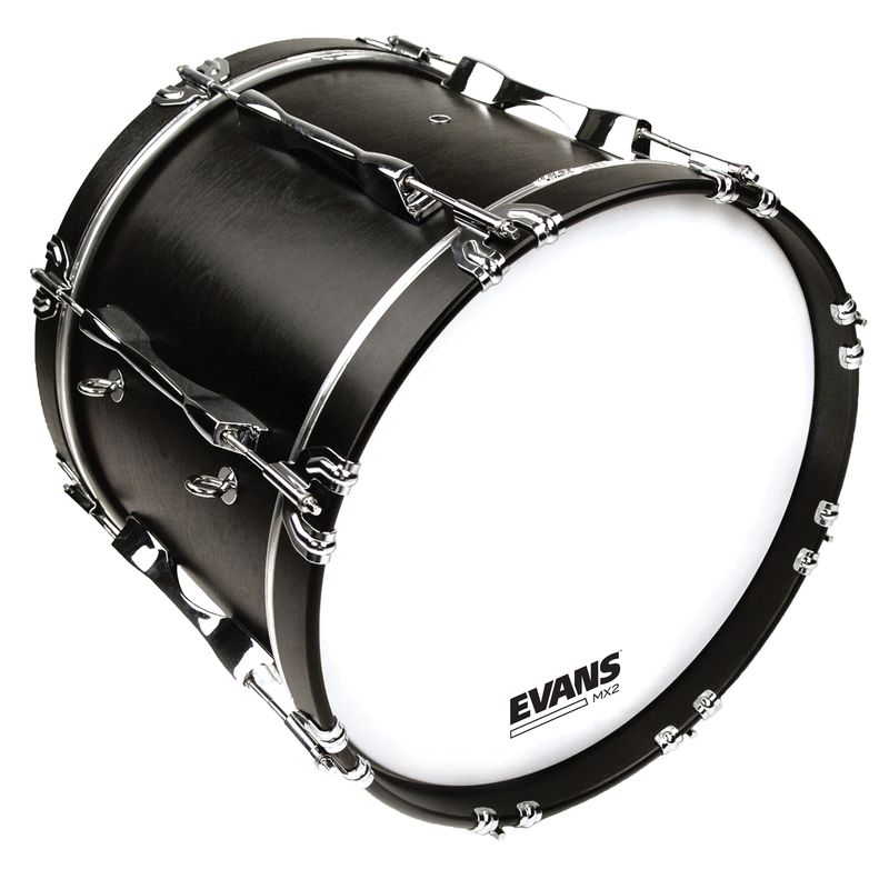 Evans BD26MX2W 26'' Bastrumskinn March Bass White