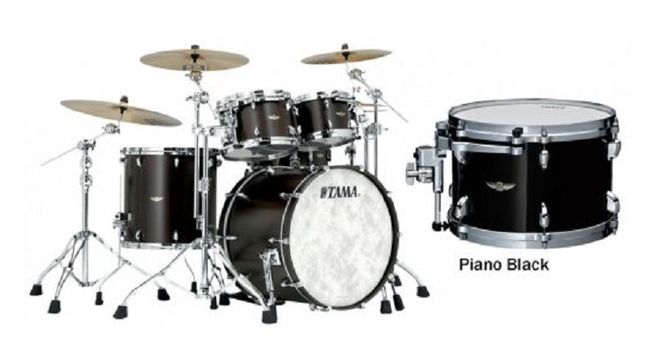 Hovedbilde Tama TW42RZS-PBK Star Walnut 4-set shellkit (10,12,16,22), Piano Black