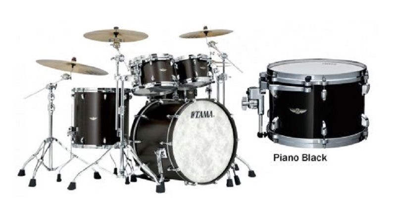 Tama TW42RZS-PBK Star Walnut 4-set shellkit (10,12,16,22), Piano Black