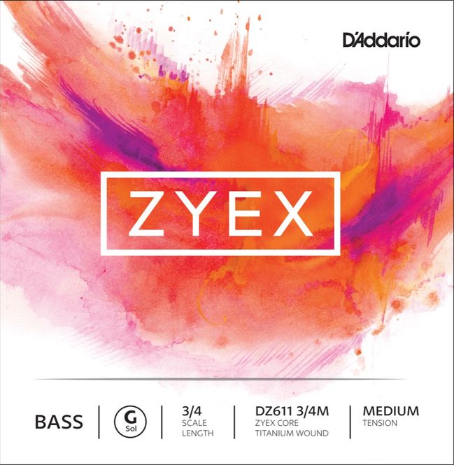 Hovedbilde Daddario Orchestral DZ611 3/4M Zyex Bas G 3/4 ...