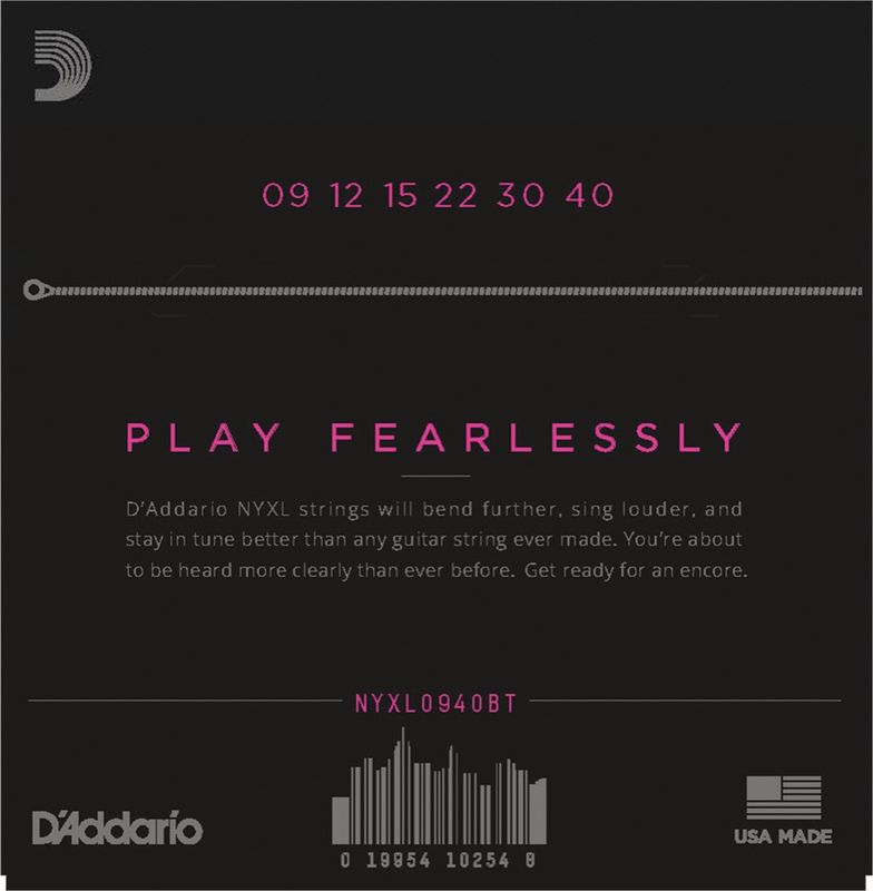 D'Addario NYXL0940BT Strängset Elgitar NYXL 009-040 (Balanced Tension)