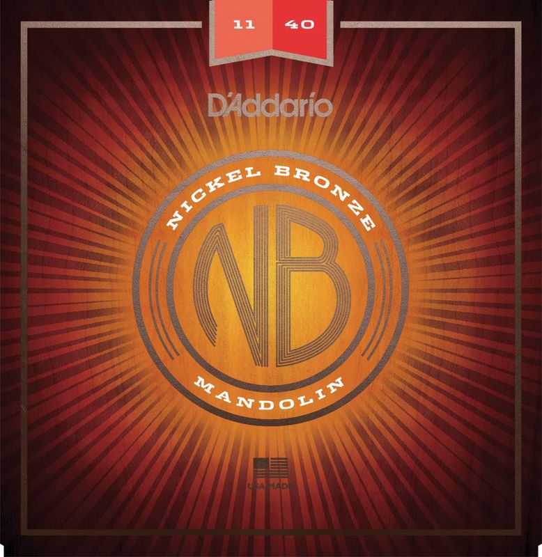 D'Addario NBM1140 Strängset Mandolin Nickel Bronze 011-040 Medium