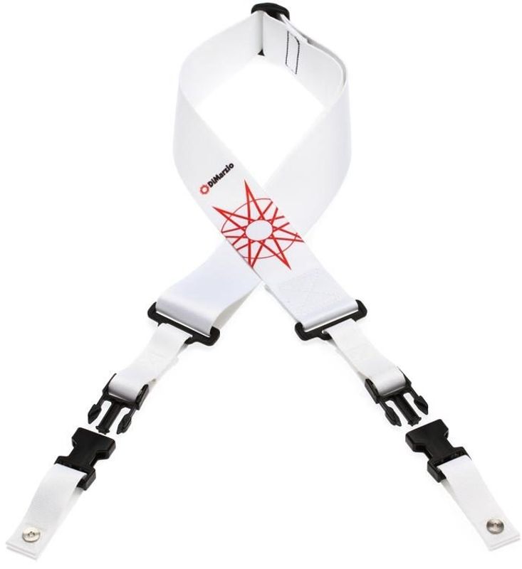 Dimarzio DD2249 2'' ClipLock Strap Nylon Jim Root - White/Red