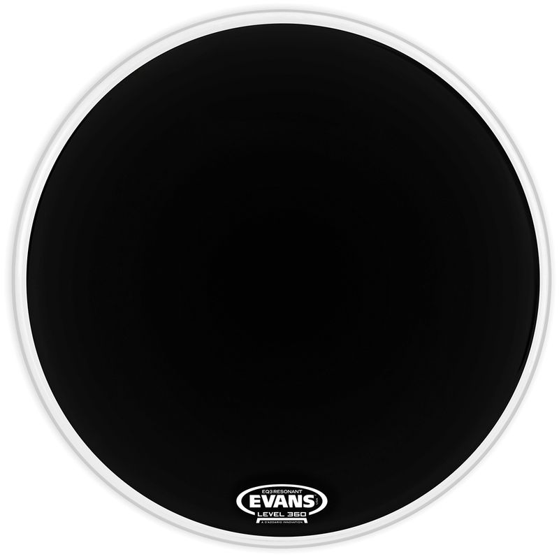 Evans TT16RB-NP 16'' Pukskinn EQ3 Resonant Black för Puksarg