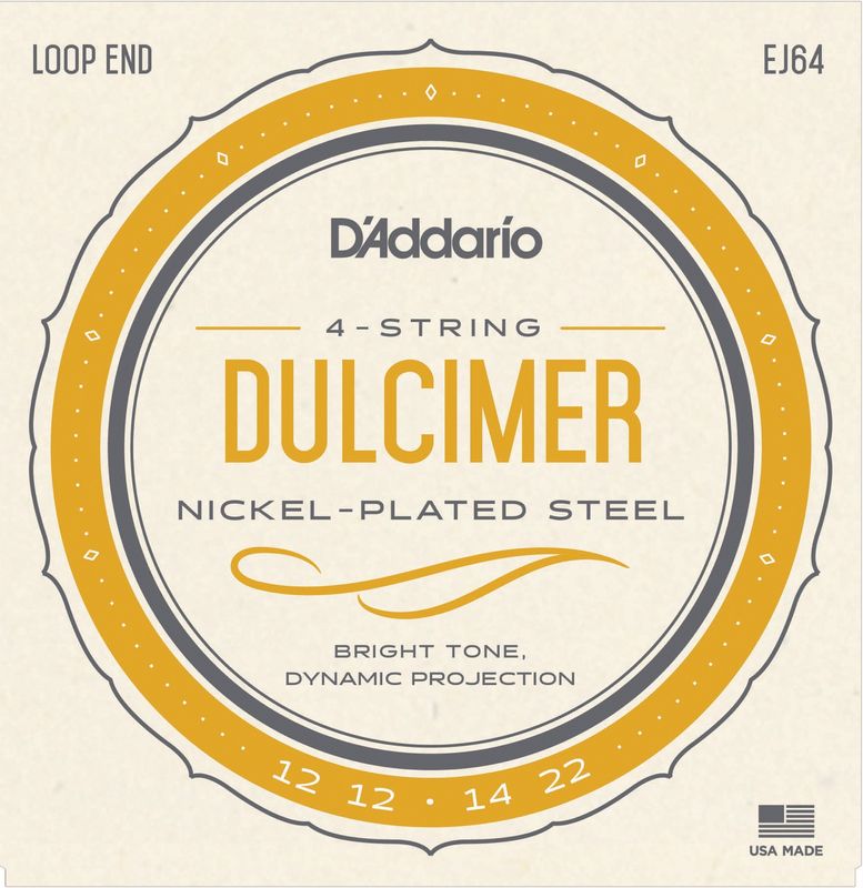 D'Addario EJ64 Strängset Dulcimer 4str. 012-022