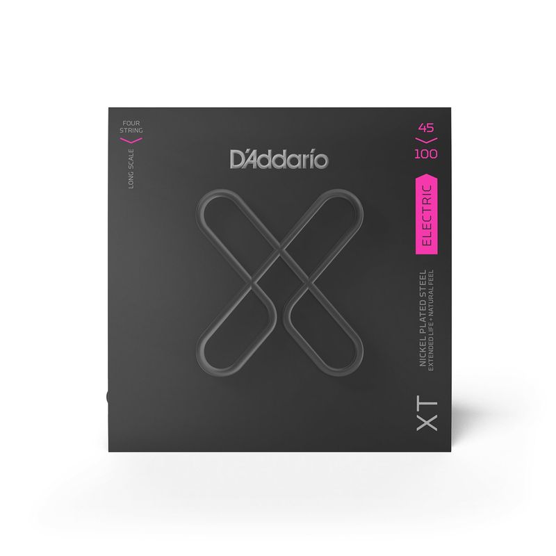 D'Addario XTB45100 Strängset Elbas XT Coated 045-100 Long scale