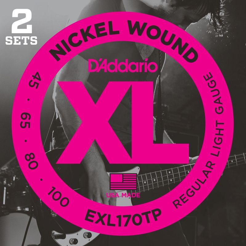 D'Addario EXL170TP Strängset Elbas Nickel Wound 045 - 100 (Twin-Pack)